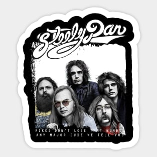 steely dan bw Sticker